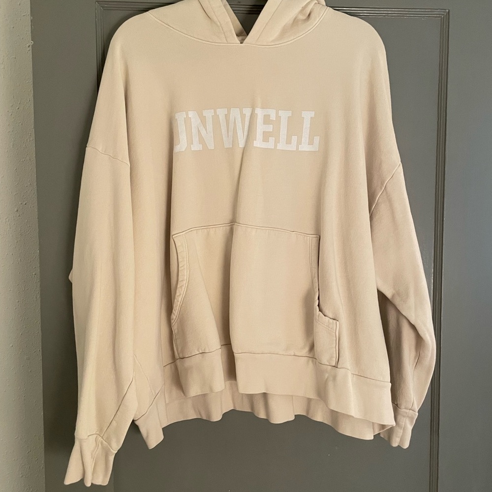 Unwell cream hoodie